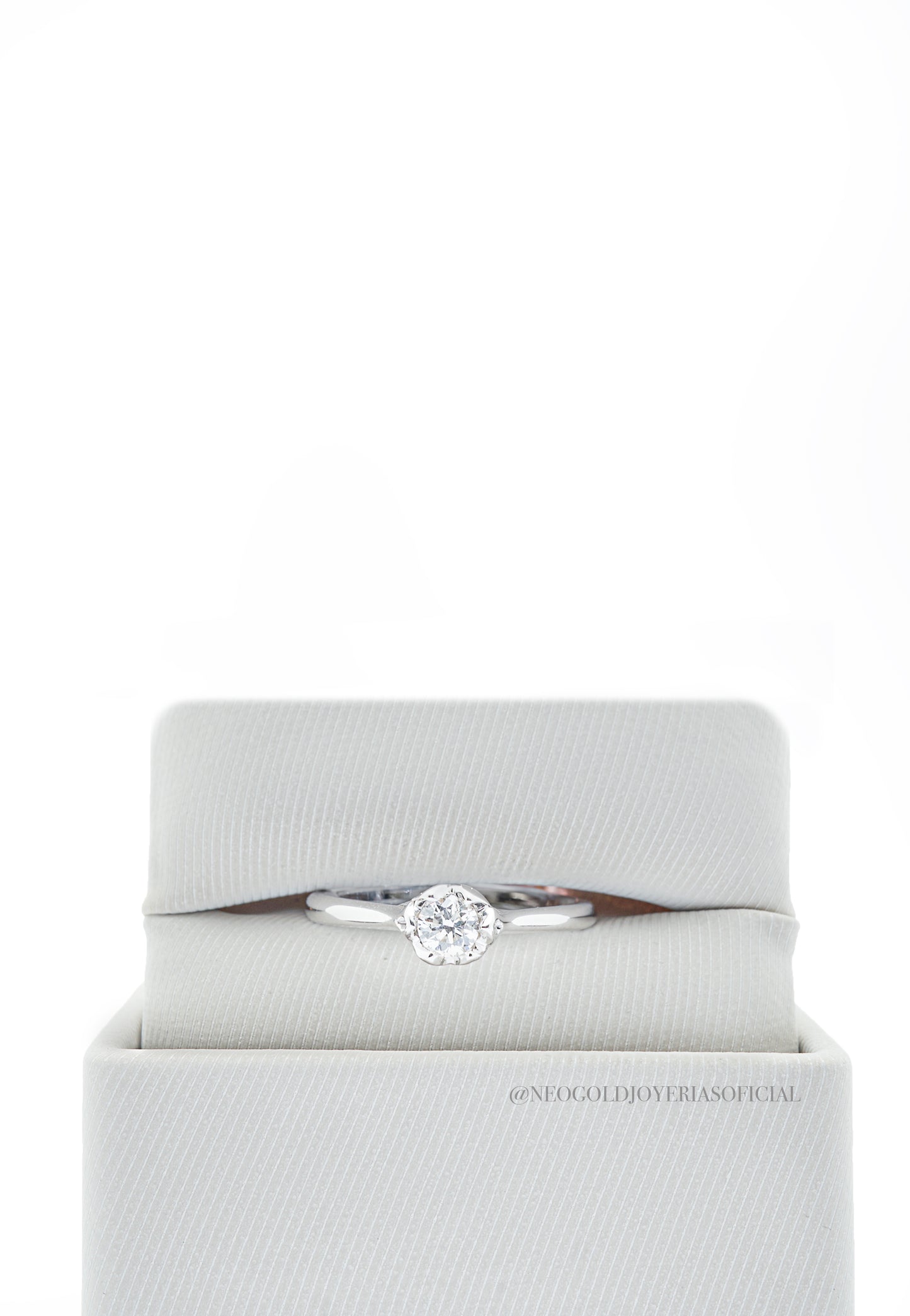 ANILLO SOLITARIO OB / DIAMANTE - REF 004208