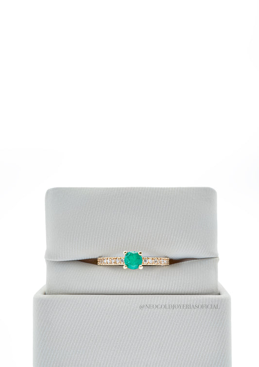 ANILLO OA / ESMERALDA / DIAMANTES - REF 013394