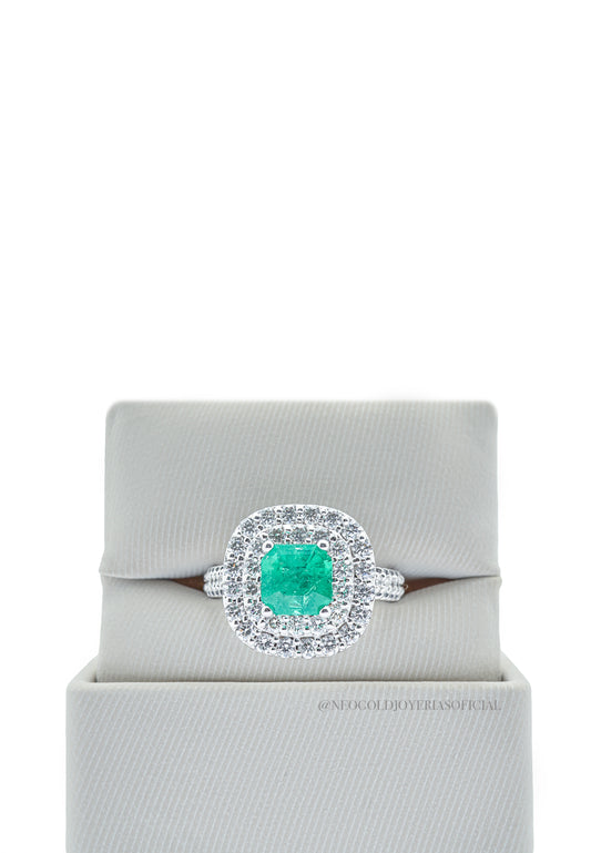 ANILLO OB / ESMERALDA / DIAMANTES - REF 013687