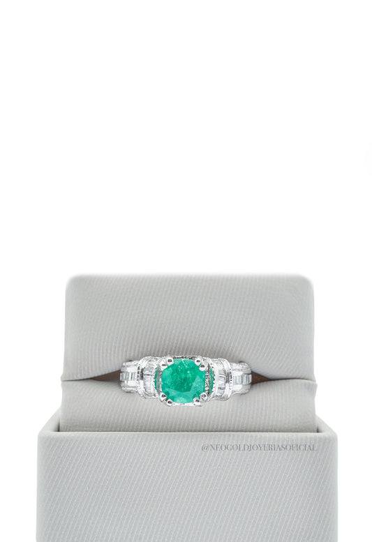 ANILLO OB / ESMERALDA / DIAMANTES - REF 014585