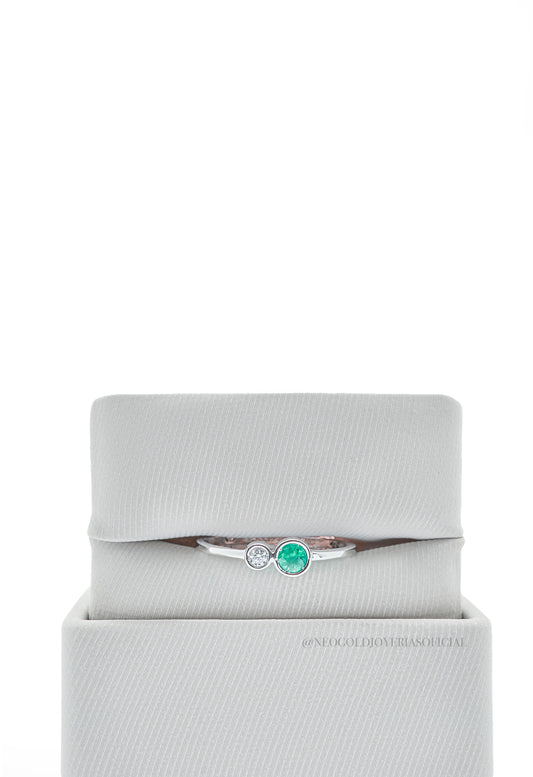 ANILLO OB / ESMERALDA / DIAMNTE