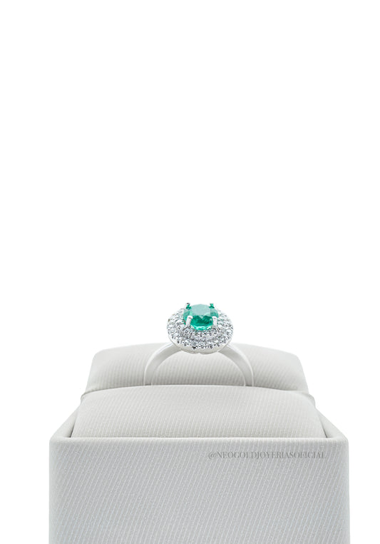 ANILLO OB / ESMERALDA / DIAMANTES - REF 015282