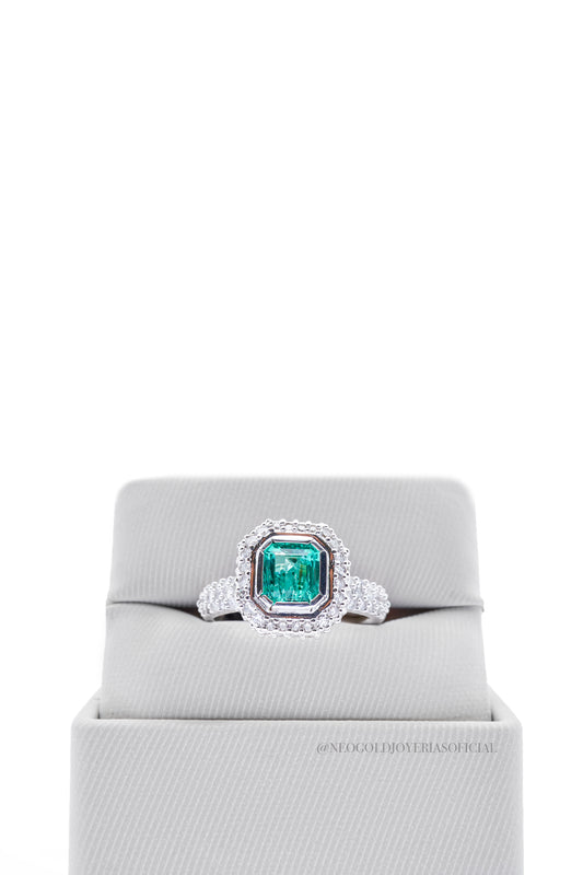 ANILLO OB / ESMERALDA / DIAMANTES - REF 015391