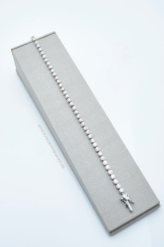 PULSERA TENNIS OB 18K CON DIAMANTES NATURALES REF 009012