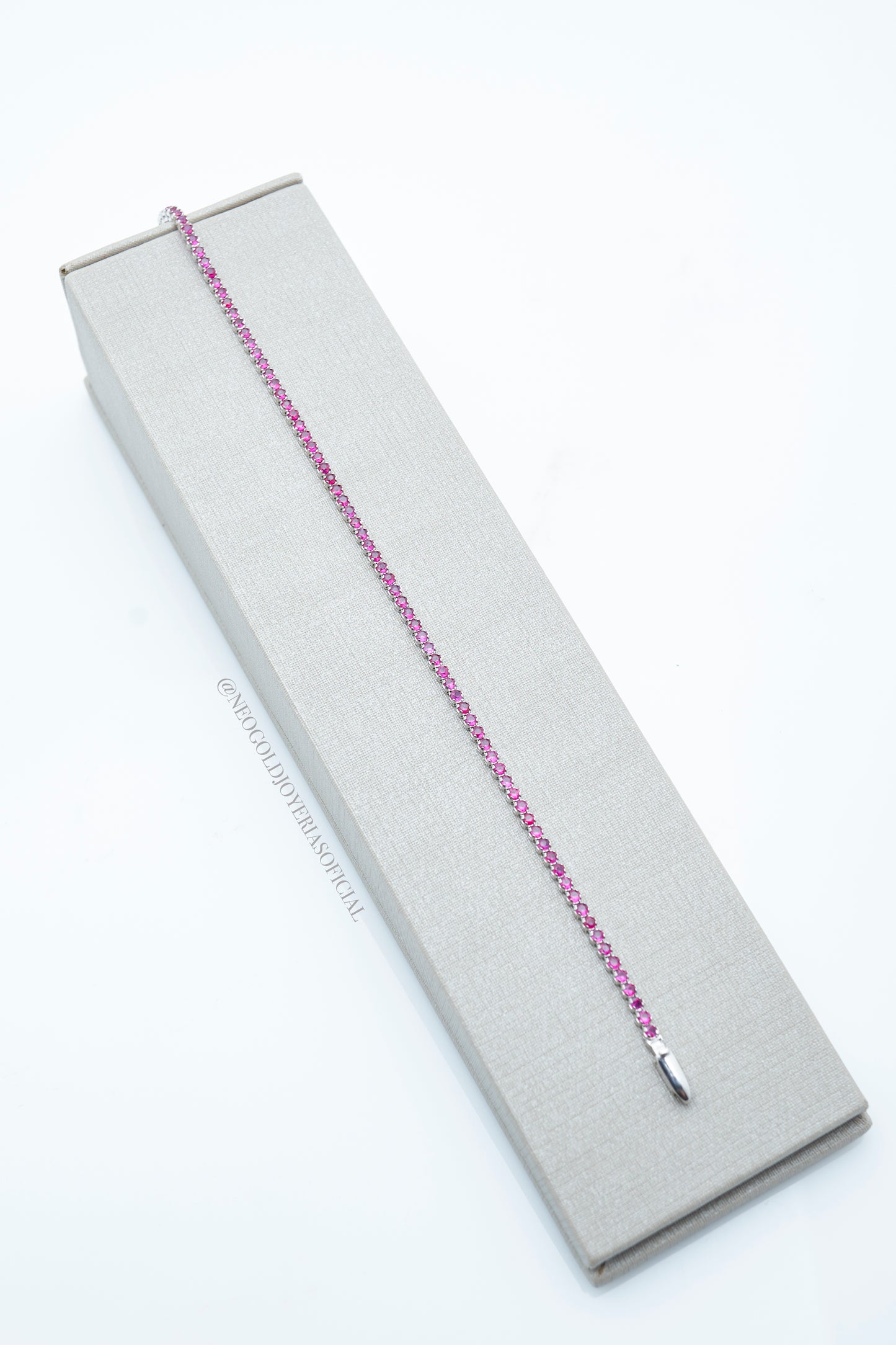 PULSERA TENNIS OB 18K, RUBIES NATURALES REF 009196
