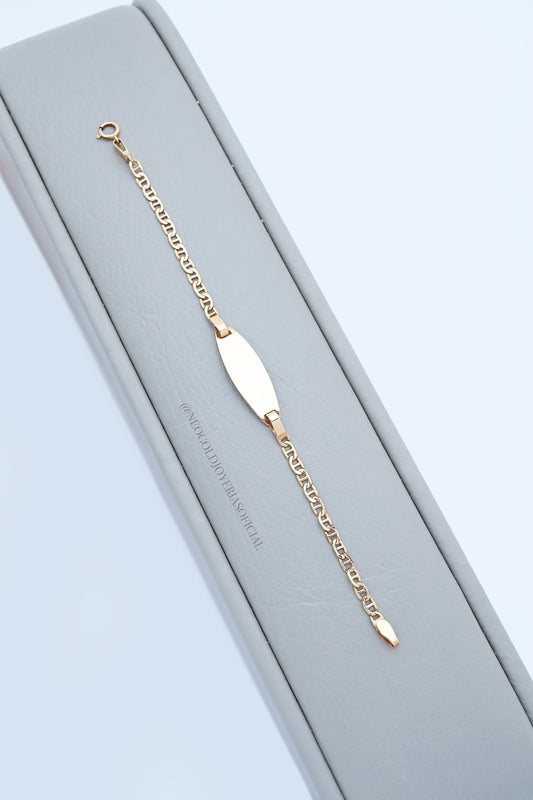 PULSERA OA BEBE CON PLACA PARA MARCAR