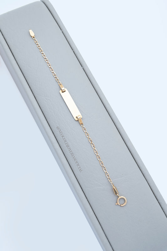 PULSERA OA BEBE CON PLACA PARA MARCAR REF 013444