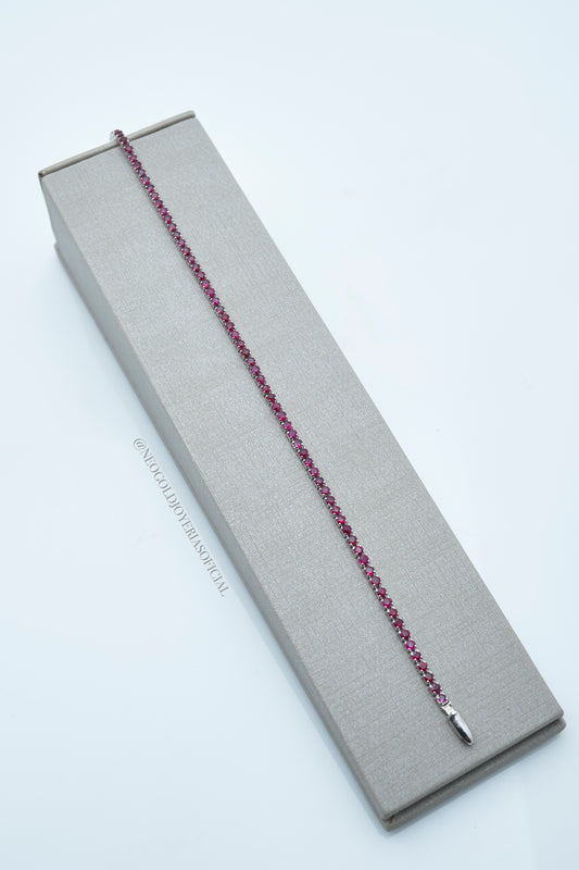 PULSERA TENNIS OB 18K / RUBIES NATURALES REF 013515