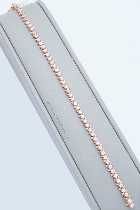 PULSERA TENIS OA 18K, CIRCON DE TALLA EUROPEA REF 013980
