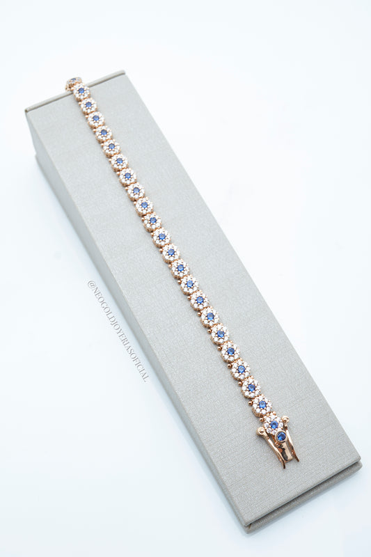 PULSERA TENNIS OR / CIRCON DE TALLA EUROPEA